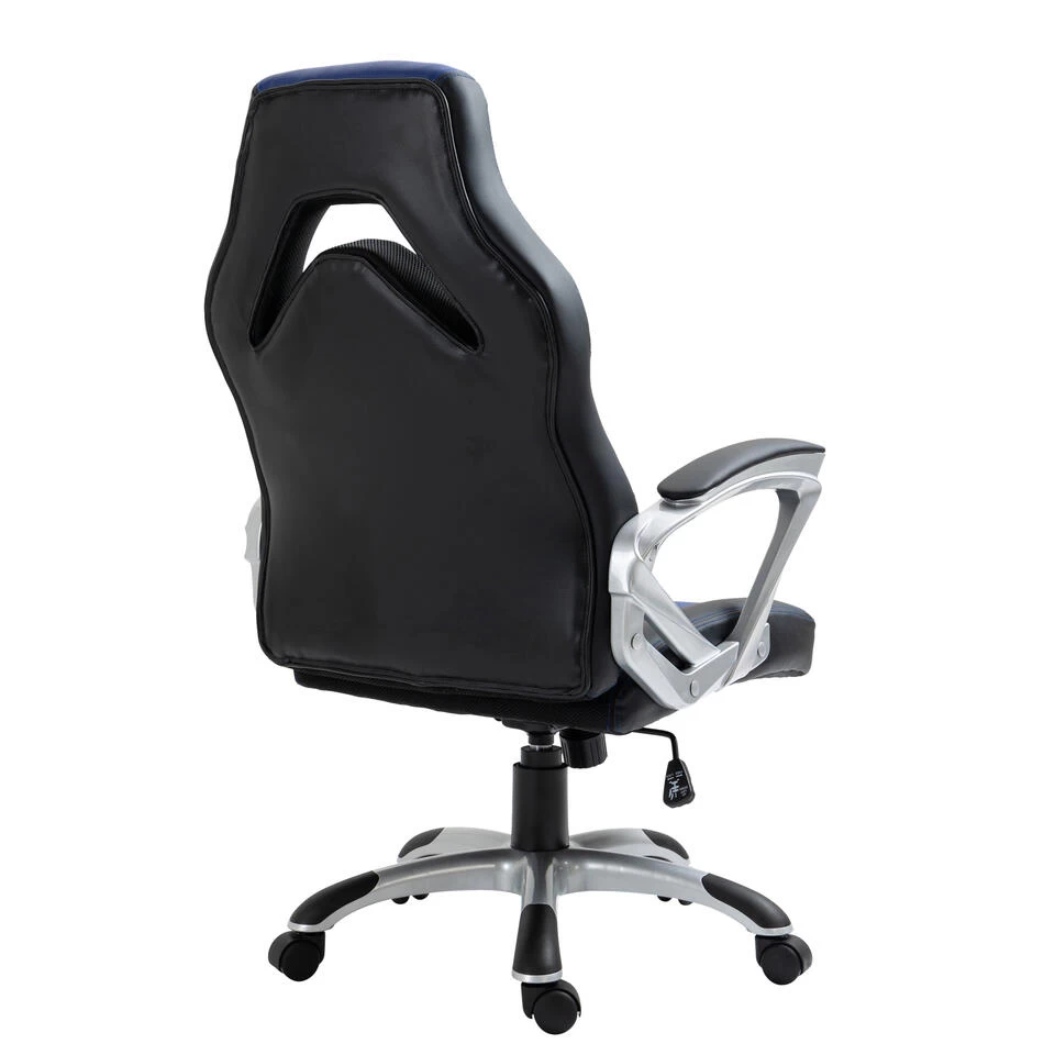 Clp Bureaustoel Foxton Kunstleder Blauw 6 Clp Bureaustoel Foxton Kunstleder Blauw - Image 4