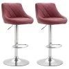 CLP Set Van 2 Barkrukken Lazio Kunstleder Bordeaux Rood 2 CLP Set Van 2 Barkrukken Lazio Kunstleder Bordeaux Rood -ZitMeester ComfortDesign 1000071169