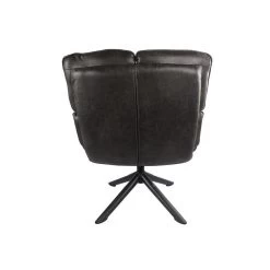 Giga Meubel Fauteuil Donkergrijs - Pu-Leer - Draaibaar - Fauteuil Victor -ZitMeester ComfortDesign 1000072077 0103