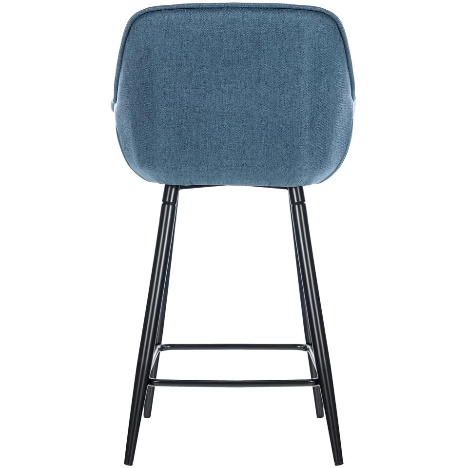 CLP Barkruk Gibson Stof Blauw 6 CLP Barkruk Gibson Stof Blauw - Image 4