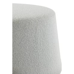 Poef Lauryn - Wit Bouclé - Ø59cm -ZitMeester ComfortDesign 1000072862 0110