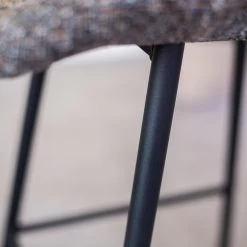 Barkruk Beau Chenille Grijs - Zithoogte 67 Cm - Stof - Grijs -ZitMeester ComfortDesign 1000073623 0103