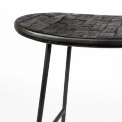 Giga Meubel Barkruk Zwart Teakhout & Metaal - Zithoogte 65cm - Kruk Tangle 9 Giga Meubel Barkruk Zwart Teakhout & Metaal - Zithoogte 65cm - Kruk Tangle -ZitMeester ComfortDesign 1000074306 0103