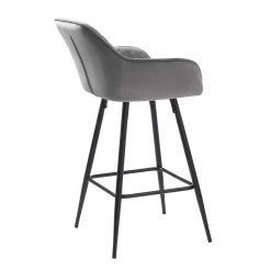 Giga Meubel Barstoel Grijs - Velvet - Barstoel Milton 8 Giga Meubel Barstoel Grijs - Velvet - Barstoel Milton -ZitMeester ComfortDesign 1000074319 0102