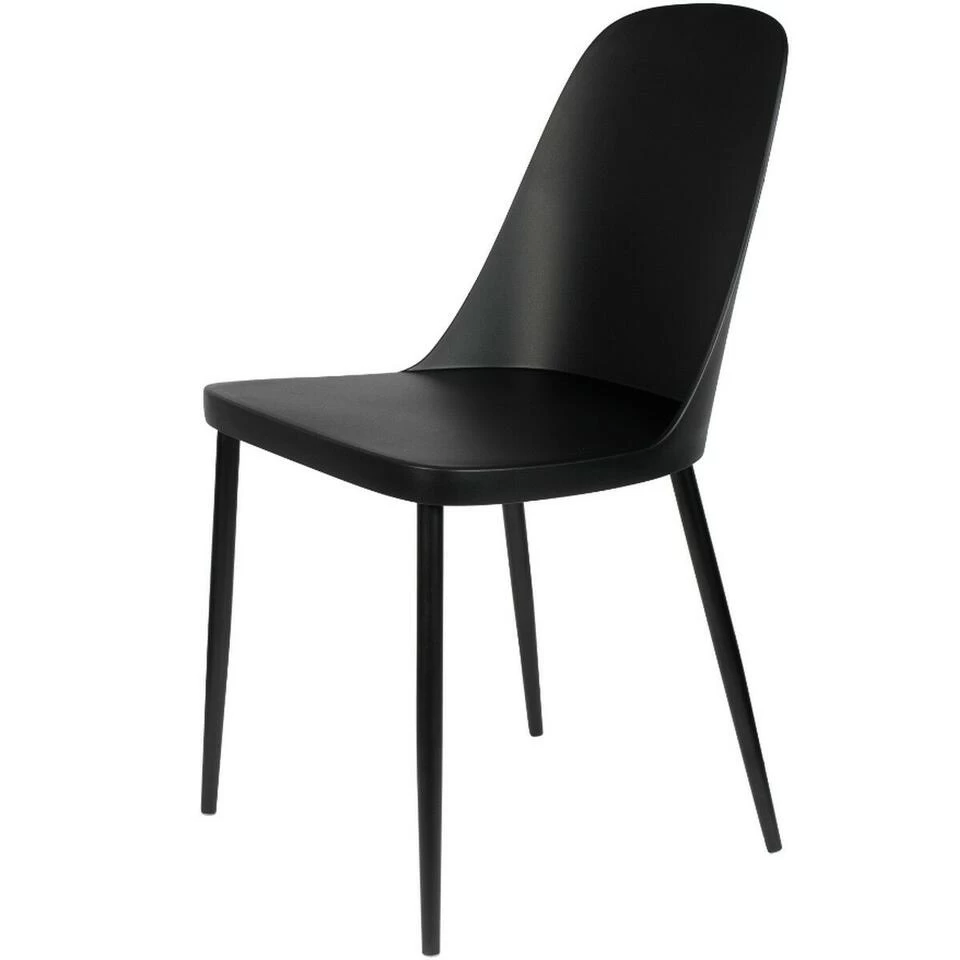 Puur Gimo Eetkamerstoel - Kunststof - Zwart 4 Puur Gimo Eetkamerstoel - Kunststof - Zwart - Image 2