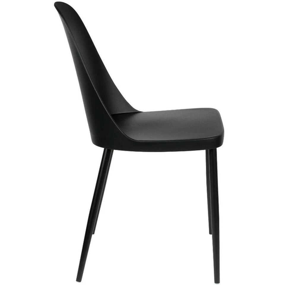 Puur Gimo Eetkamerstoel - Kunststof - Zwart 6 Puur Gimo Eetkamerstoel - Kunststof - Zwart - Image 4