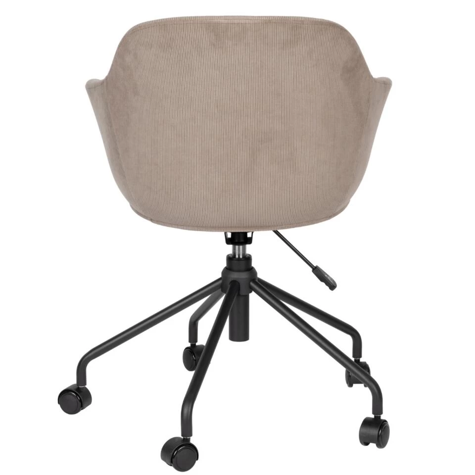 Puur Lindet Bureaustoel Ribstof - Stof - Grijs 6 Puur Lindet Bureaustoel Ribstof - Stof - Grijs - Image 4