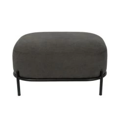 Puur Kalve Hocker - Rechthoek - Stof - Grijs -ZitMeester ComfortDesign 1000074417 0102