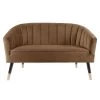 Leitmotiv Bank Royal - Velvet Chocolade Bruin - 128x71x80cm -ZitMeester ComfortDesign 1000074591