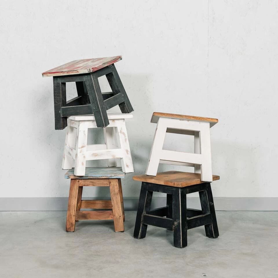 Rootsmann Houten Krukje - Mixkleur Hout - Hout 5 Rootsmann Houten Krukje - Mixkleur Hout - Hout - Image 3