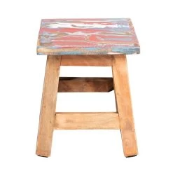 Rootsmann Houten Krukje - Mixkleur Hout - Hout