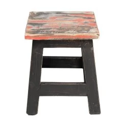 Rootsmann Houten Krukje - Mixkleur Zwart - Hout