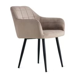 Eetkamerstoel Praia Velvet Kiezelgrijs -ZitMeester ComfortDesign 1000074720 0102
