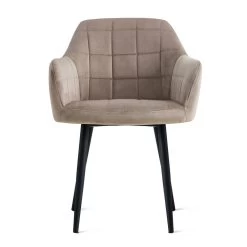 Eetkamerstoel Praia Velvet Kiezelgrijs -ZitMeester ComfortDesign 1000074720 0104