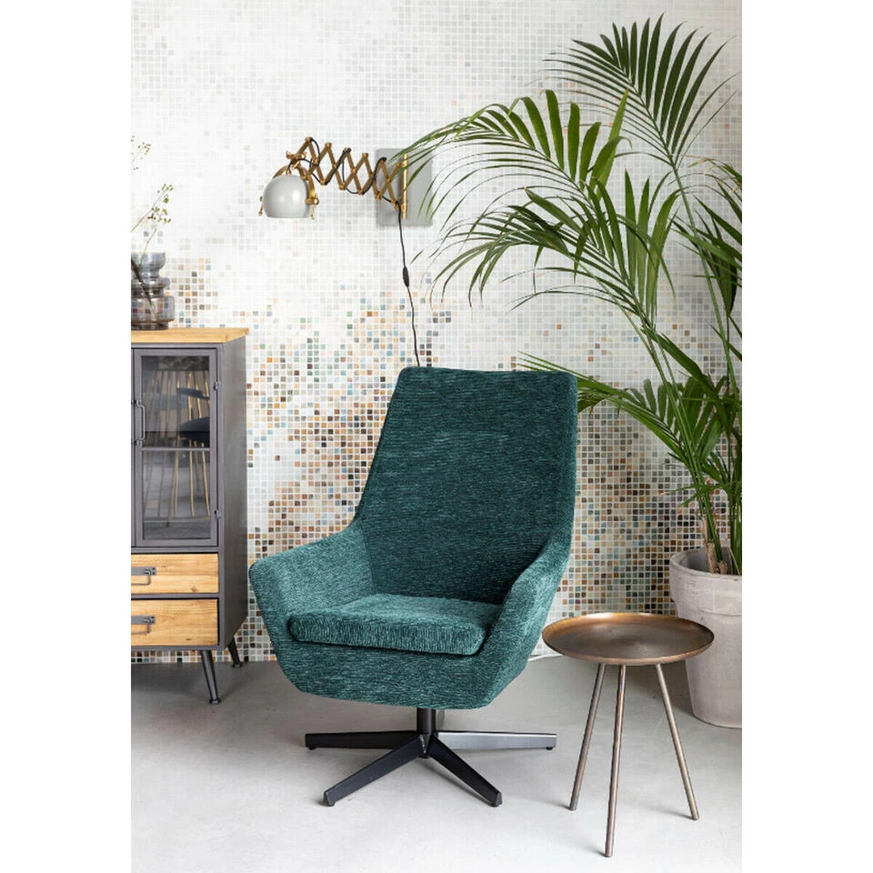 Puur Fauteuil Bruno Rib - Stof - Groen 5 Puur Fauteuil Bruno Rib - Stof - Groen - Image 3