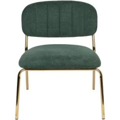Puur Viken Fauteuil Donkergroen/goud - Stof - Groen -ZitMeester ComfortDesign 1000074943 0102