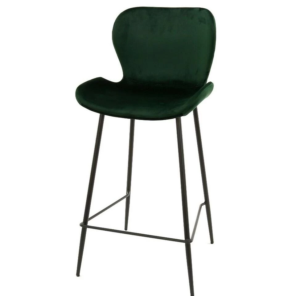 Verona Barstoel 67cm - Stof - Groen 3 Verona Barstoel 67cm - Stof - Groen