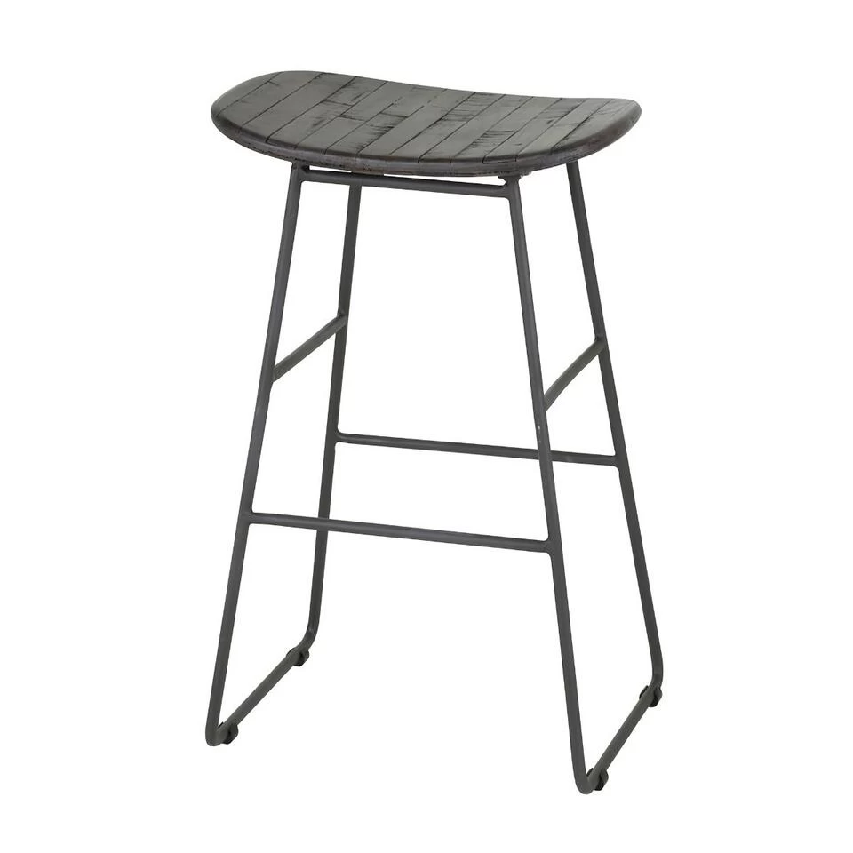 Taeke Barstoel Teakhout - Hout - Bruin 3 Taeke Barstoel Teakhout - Hout - Bruin