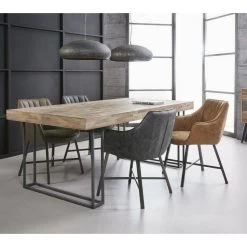 Newbury Eetkamerstoel Wax - Lederlook - Zwart -ZitMeester ComfortDesign 1000076889 0103