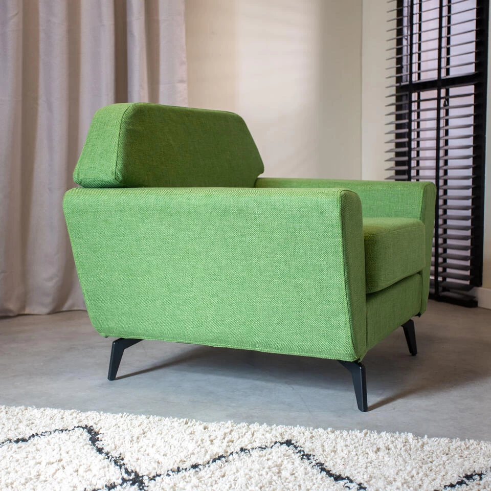 Industriële Fauteuil Roger Groen - Stof - Groen 4 Industriële Fauteuil Roger Groen - Stof - Groen - Image 2