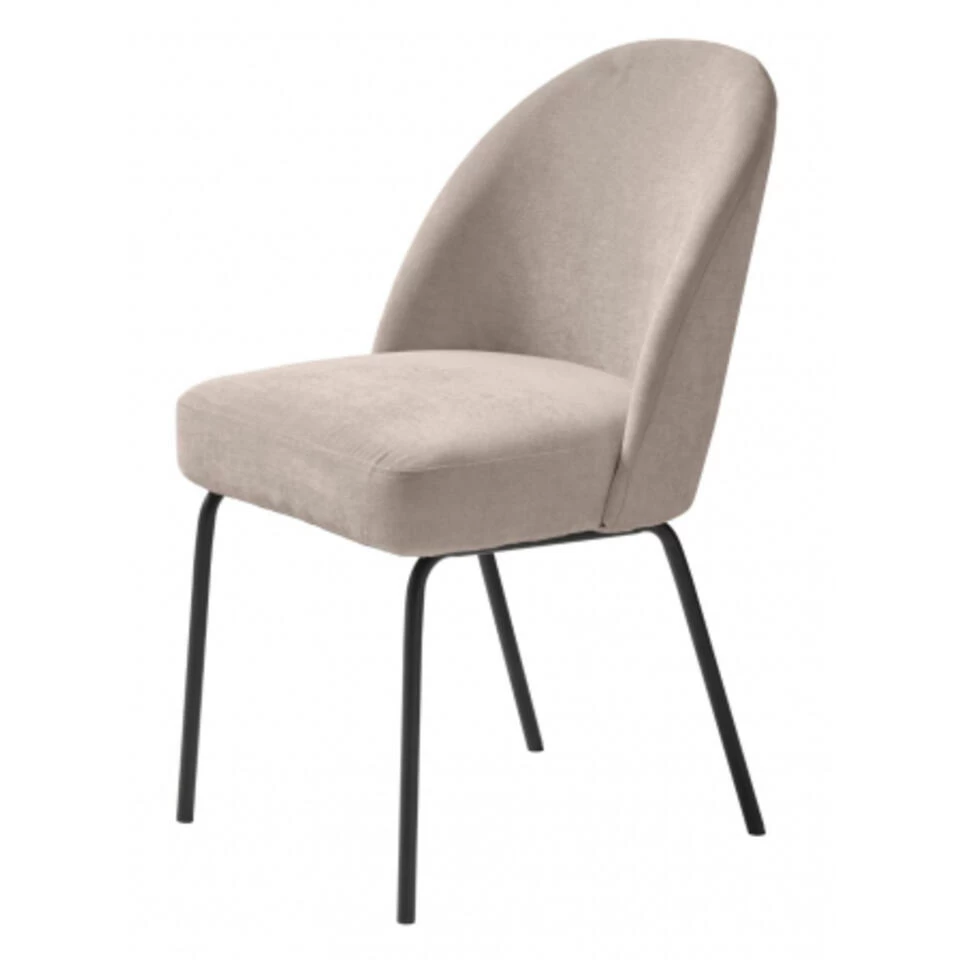 Giga Meubel Eetkamerstoel Grijs - Chenille Stof - Stoel Creston 3 Giga Meubel Eetkamerstoel Grijs - Chenille Stof - Stoel Creston