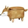 Beliani Dierenhocker FOX - Oranje Fluweel -ZitMeester ComfortDesign 1000080233