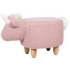 Beliani Dierenhocker UNICORN - Roze Polyester, Katoen 2 Beliani Dierenhocker UNICORN - Roze Polyester, Katoen -ZitMeester ComfortDesign 1000080234