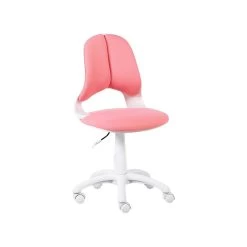 Beliani Bureaustoel MARGUERITE - Roze Polyester