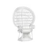 Beliani Fauteuil EMMANUELLE - Wit Rotan -ZitMeester ComfortDesign 1000080315