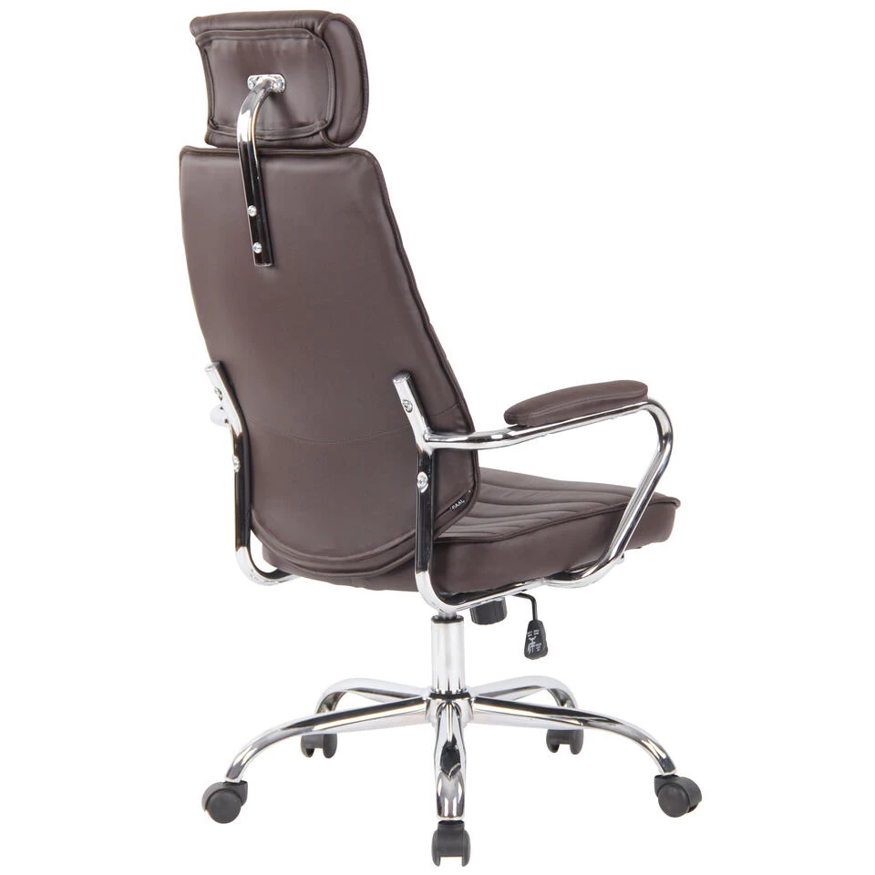 CLP Bureaustoel Rako Leder Bruin 6 CLP Bureaustoel Rako Leder Bruin - Image 4