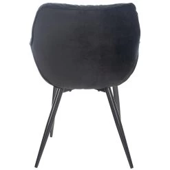 CLP Eetkamerstoel Tanna Fluweel Zwart 9 CLP Eetkamerstoel Tanna Fluweel Zwart -ZitMeester ComfortDesign 1000080759 0103