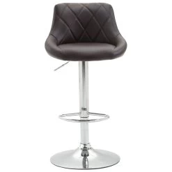 CLP Barkruk Lazio Chroom Frame Kunstleer Bruin 8 CLP Barkruk Lazio Chroom Frame Kunstleer Bruin -ZitMeester ComfortDesign 1000081077 0102