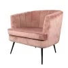 DS4U® Norah Fauteuil Velvet - Stof - Roze 2 DS4U® Norah Fauteuil Velvet - Stof - Roze -ZitMeester ComfortDesign 1000081203
