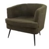 DS4U® Norah Fauteuil Teddy - Stof - Groen 2 DS4U® Norah Fauteuil Teddy - Stof - Groen -ZitMeester ComfortDesign 1000081205