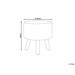 Beliani Hocker MANZAI - Beige Katoen -ZitMeester ComfortDesign 1000081320 0102