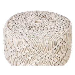 Beliani Hocker MANZAI - Beige Katoen -ZitMeester ComfortDesign 1000081320 0103