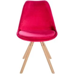 CLP Eetkamerstoel Sofia Rond Frame Fluweel Rood -ZitMeester ComfortDesign 1000081817 0102