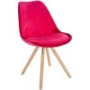 CLP Eetkamerstoel Sofia Rond Frame Fluweel Rood 1 CLP Eetkamerstoel Sofia Rond Frame Fluweel Rood -ZitMeester ComfortDesign 1000081817