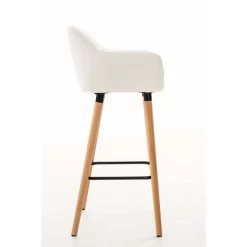 CLP Set Van 2 Barkrukken Grant Kunstleder Wit -ZitMeester ComfortDesign 1000082836 0102