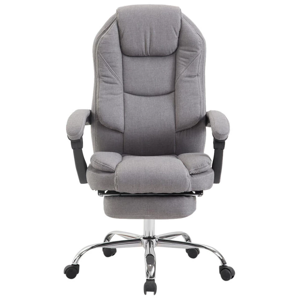 Clp Bureaustoel Castle Stof Zilverkleurig 4 Clp Bureaustoel Castle Stof Zilverkleurig - Image 2