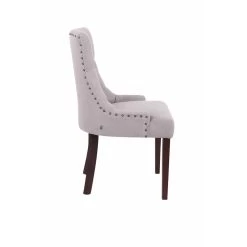 CLP Eetkamerstoel Aberdeen Donker Frame Stof Zilverkleurig 8 CLP Eetkamerstoel Aberdeen Donker Frame Stof Zilverkleurig -ZitMeester ComfortDesign 1000082880 0102