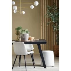 Poef Lauryn - Wit Bouclé - Ø39cm -ZitMeester ComfortDesign 1000082949 0110