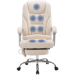 Clp Bureaustoel Pacific Kunstleder Met Massagefunctie Crème 7 Clp Bureaustoel Pacific Kunstleder Met Massagefunctie Crème -ZitMeester ComfortDesign 1000083191 0101
