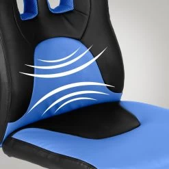 Clp Bureaustoel Fun Kunstleder Blauw -ZitMeester ComfortDesign 1000084053 0103