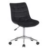 Clp Bureaustoel Medford Fluweel Zwart 1 Clp Bureaustoel Medford Fluweel Zwart -ZitMeester ComfortDesign 1000084092