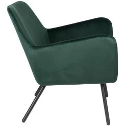Puur Berg Fauteuil Velvet - Stof - Groen -ZitMeester ComfortDesign 1000085105 0103