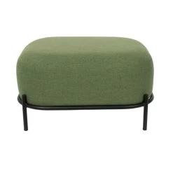 Puur Kalve Hocker - Rechthoek - Stof - Groen -ZitMeester ComfortDesign 1000085107 0102