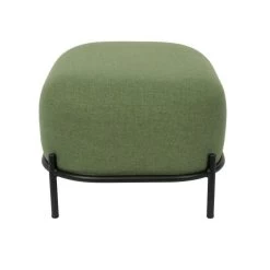 Puur Kalve Hocker - Rechthoek - Stof - Groen -ZitMeester ComfortDesign 1000085107 0103
