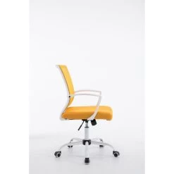 Clp Bureaustoel Tracy Frame Wit Geel -ZitMeester ComfortDesign 1000085235 0102