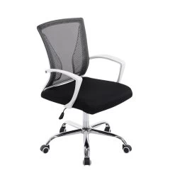 Clp Bureaustoel Tracy Frame Chroom Look Zwart